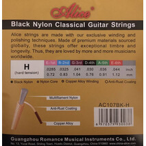 Juego de cuerdas para guitarra Clasica Nylon Negro, 2 image