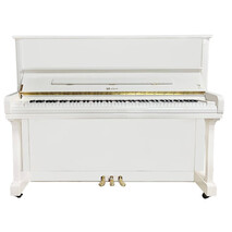 Piano Vertical Weber Premium de 121 centimetros Blanco Pulido, Color: Blanco