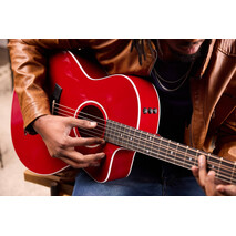 Guitarra Electrica Taylor electroacustica 214CE DLX Roja, Color: Rojo, Tipo de cuerdas: Acero, 4 image