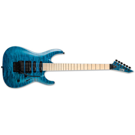 Guitarra Electrica LTD MH-203QM SEE THRU BLUE, 2 image
