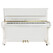 Piano Vertical Weber Premium de 121 centimetros Blanco Pulido, Color: Blanco