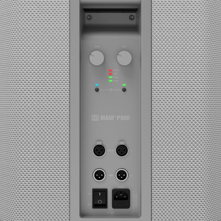 MAUI P900W Sistema Audio Profesional de Columna Color Blanco Diseñado por Porsche Design Studio