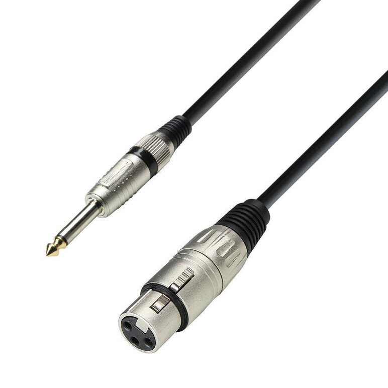 Cable XLR Hembra a Plug 6.3mm Mono 10 metros