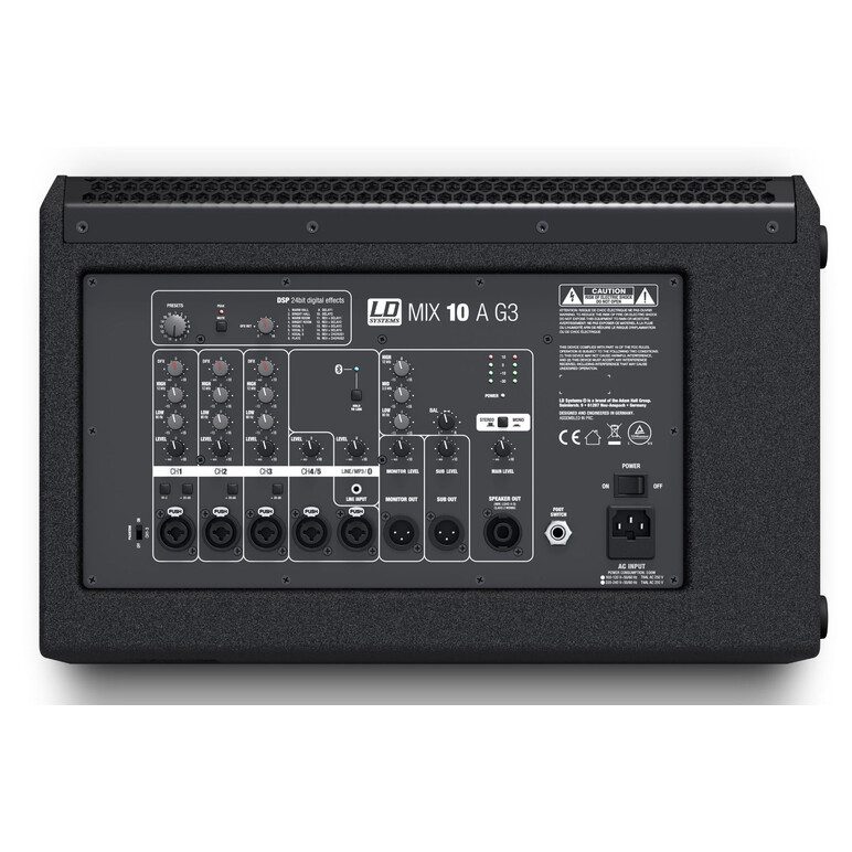 MIX 102 AG3 Sistema amplificado 10" con Mezcladora 7 CH Stereo 400+400W (bluetooth), 6 image
