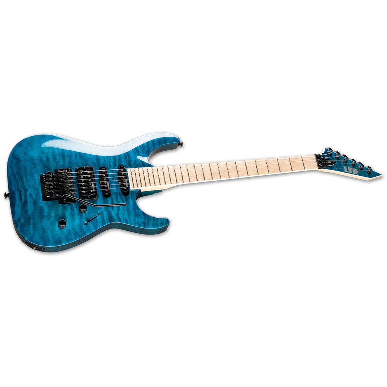 Guitarra Electrica LTD MH-203QM SEE THRU BLUE, 4 image