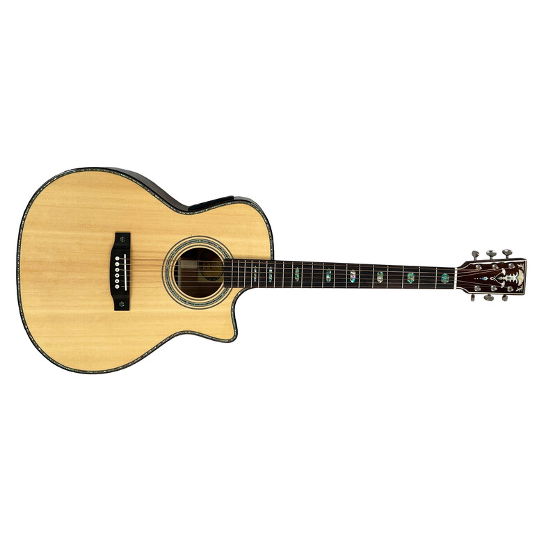 Guitarra Electroacustica Premium AM41 con pantalla táctil, Color: Natural, Version: Con recorte, 2 image