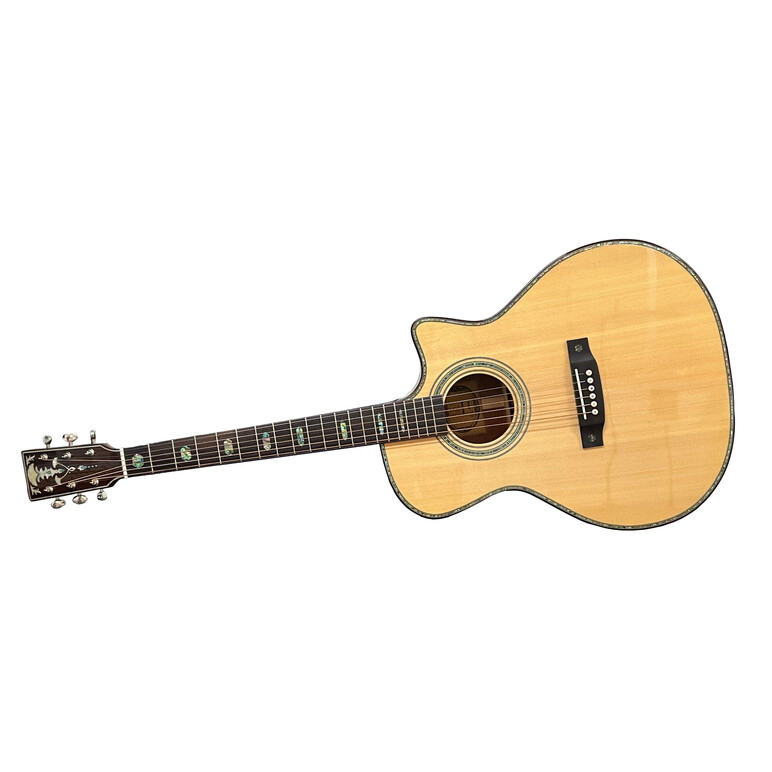 Guitarra Electroacustica Premium AM41 con pantalla táctil, Color: Natural, Version: Con recorte, 3 image