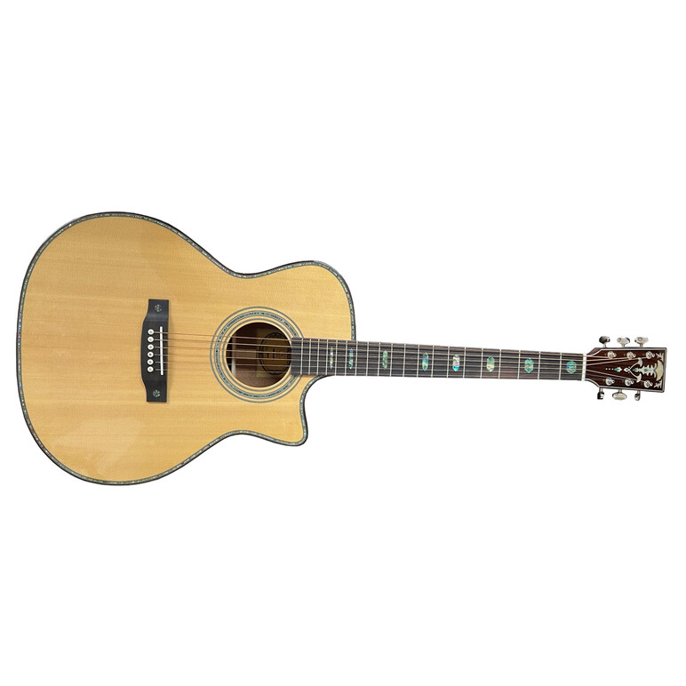 Guitarra Electroacustica Premium AM41 con pantalla táctil, Color: Natural, Version: Con recorte, 4 image