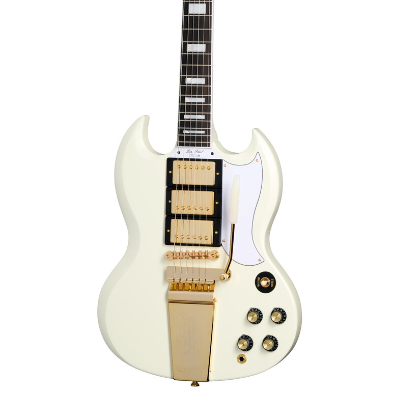 Guitarra Electrica Epiphone  Les Paul SG Custom With Classic White, 7 image